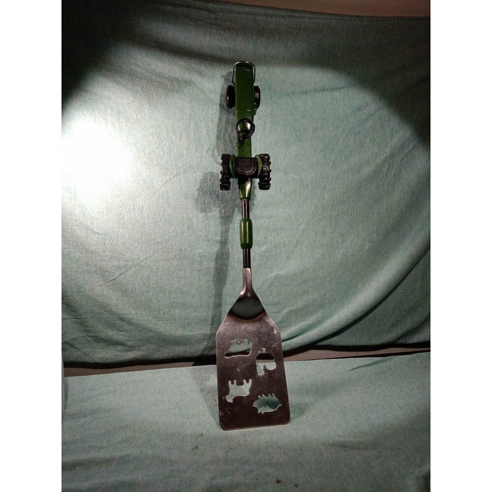 GEI Green Tractor BBQ Spatula - 18" Stainless Steel Grilling Tool by Gibson